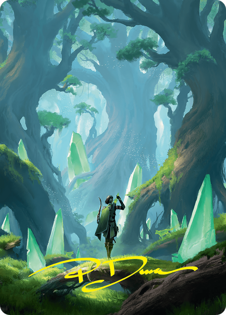 Forest Art Card (25/54) (Gold-Stamped Signature) [Foundations Art Series] | Exor Games Dartmouth