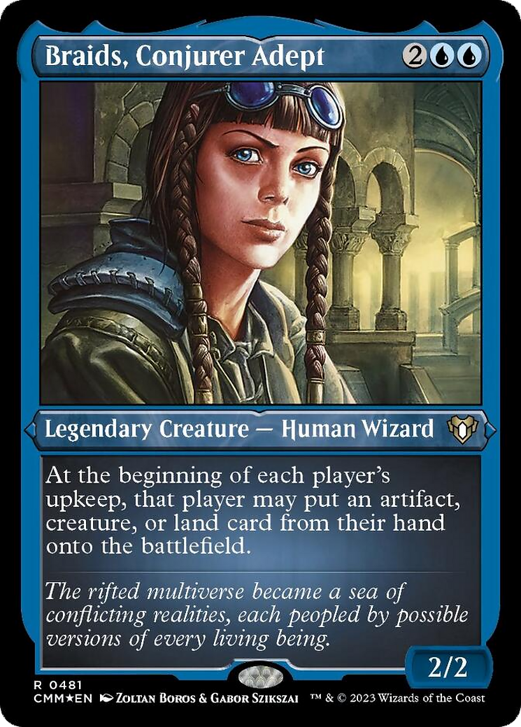 Braids, Conjurer Adept (Foil Etched) [Commander Masters] | Exor Games Dartmouth