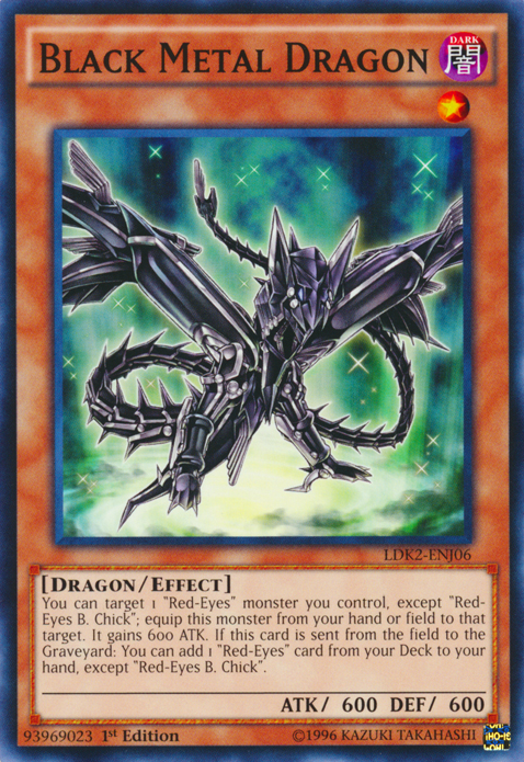 Black Metal Dragon [LDK2-ENJ06] Common | Exor Games Dartmouth