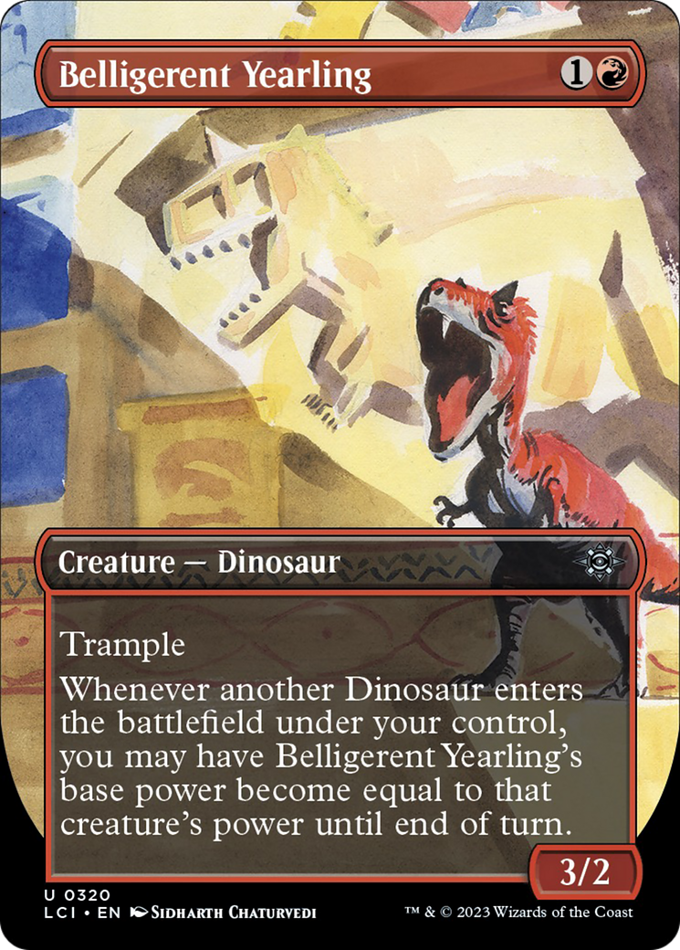 Belligerent Yearling (Borderless) [The Lost Caverns of Ixalan] | Exor Games Dartmouth