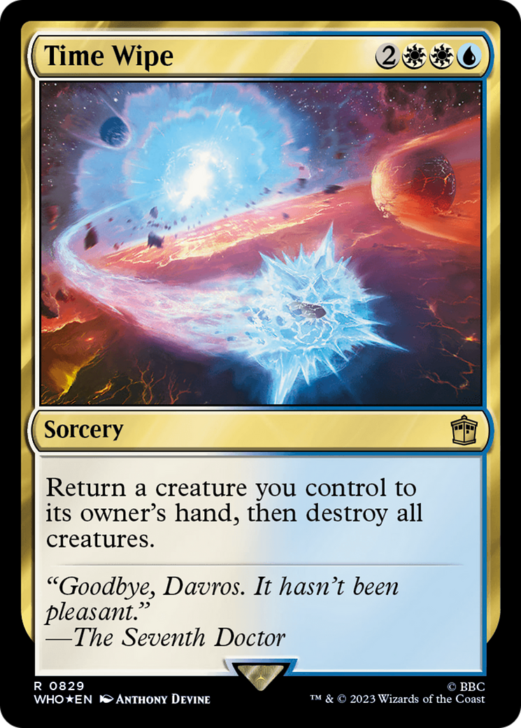 Time Wipe (Surge Foil) [Doctor Who] | Exor Games Dartmouth