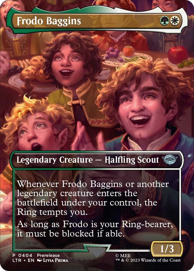 Frodo Baggins (Borderless Alternate Art) [The Lord of the Rings: Tales of Middle-Earth] | Exor Games Dartmouth