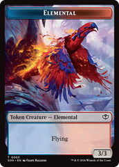 Elemental (0003) // Treasure Double-Sided Token [Secrets of Strixhaven Tokens] | Exor Games Dartmouth