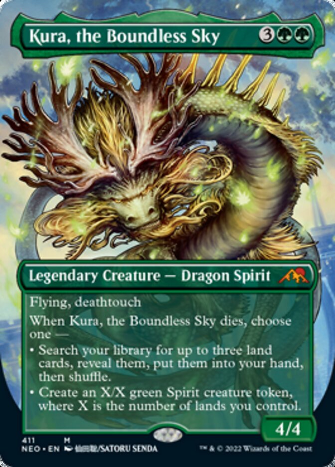 Kura, the Boundless Sky (Borderless Alternate Art) [Kamigawa: Neon Dynasty] | Exor Games Dartmouth