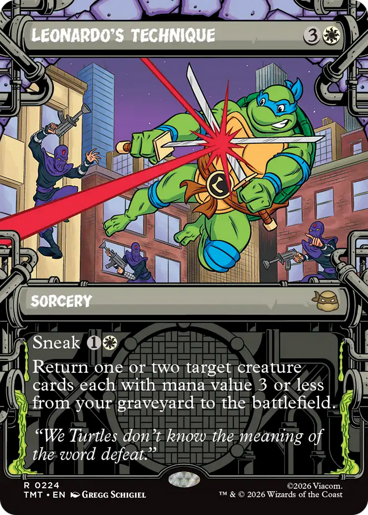Leonardo's Technique (Showcase) [Teenage Mutant Ninja Turtles] | Exor Games Dartmouth