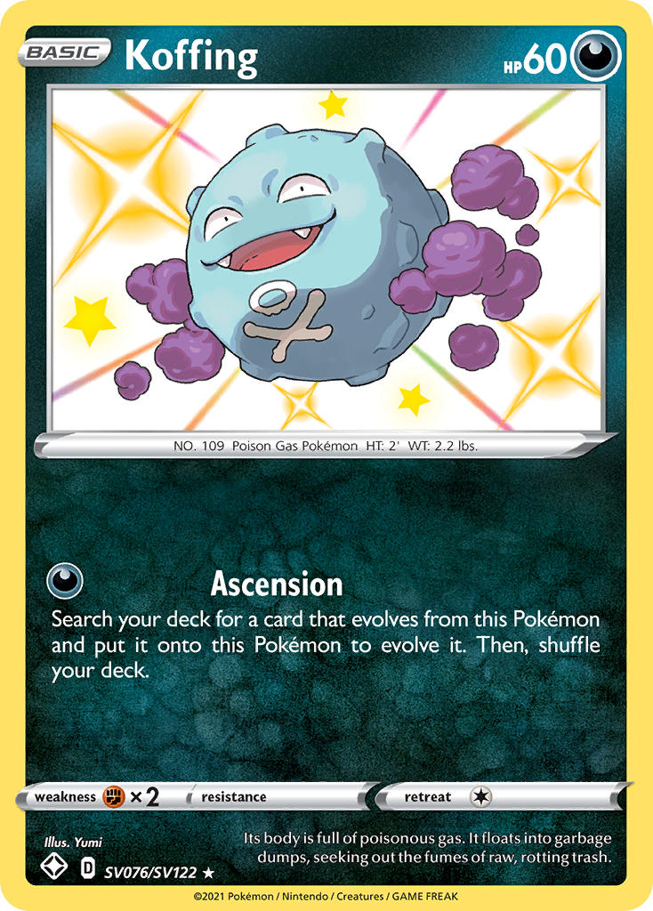 Koffing (SV076/SV122) [Sword & Shield: Shining Fates] | Exor Games Dartmouth