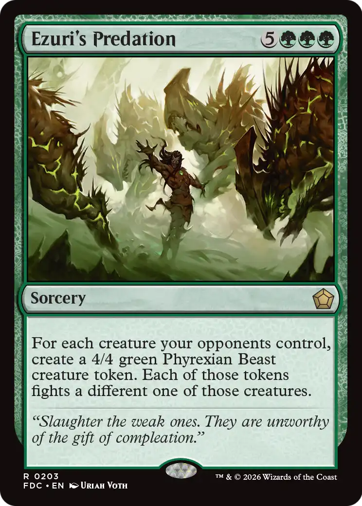 Ezuri's Predation [Foundations Commander] | Exor Games Dartmouth