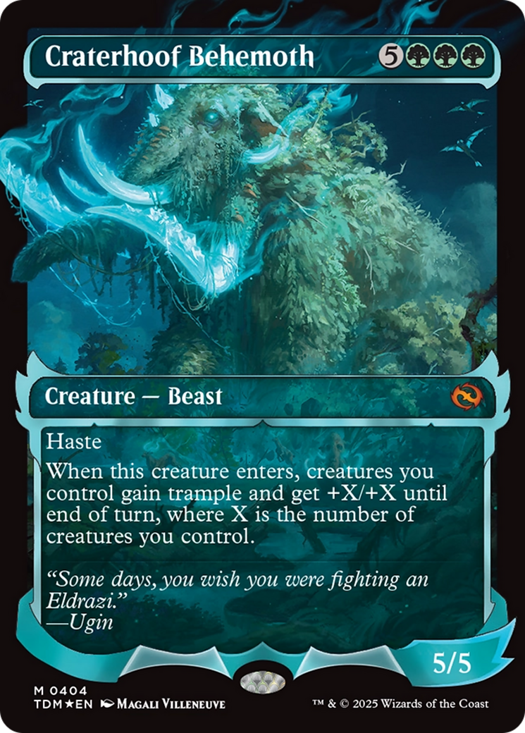 Craterhoof Behemoth (Showcase) [Tarkir: Dragonstorm] | Exor Games Dartmouth