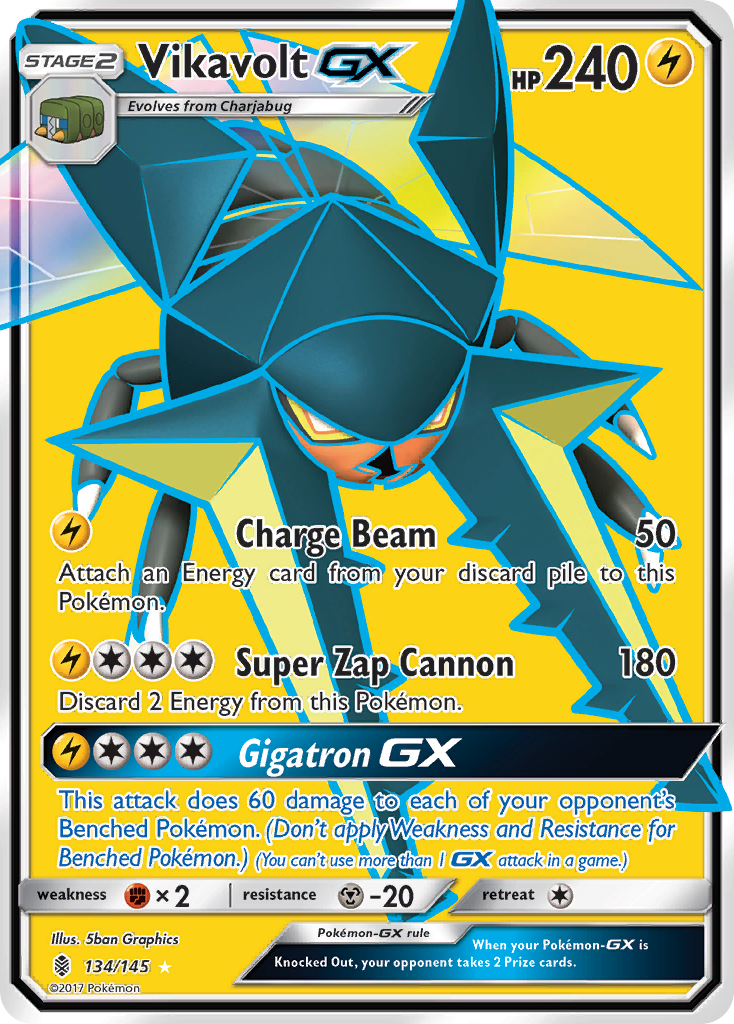 Vikavolt GX (134/145) [Sun & Moon: Guardians Rising] | Exor Games Dartmouth