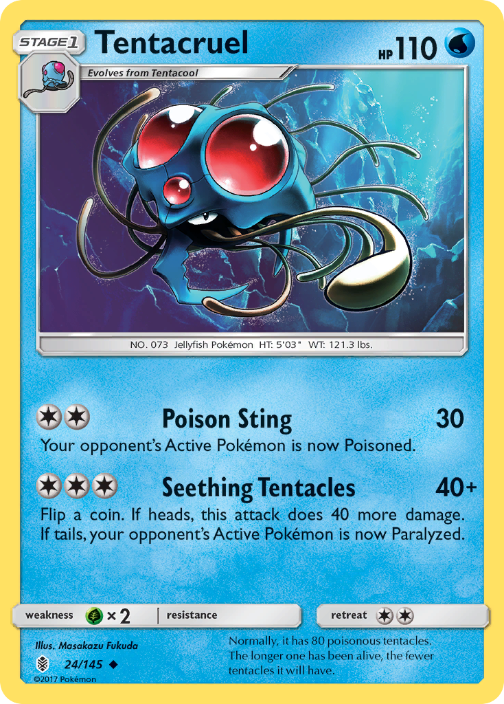 Tentacruel (24/145) [Sun & Moon: Guardians Rising] | Exor Games Dartmouth