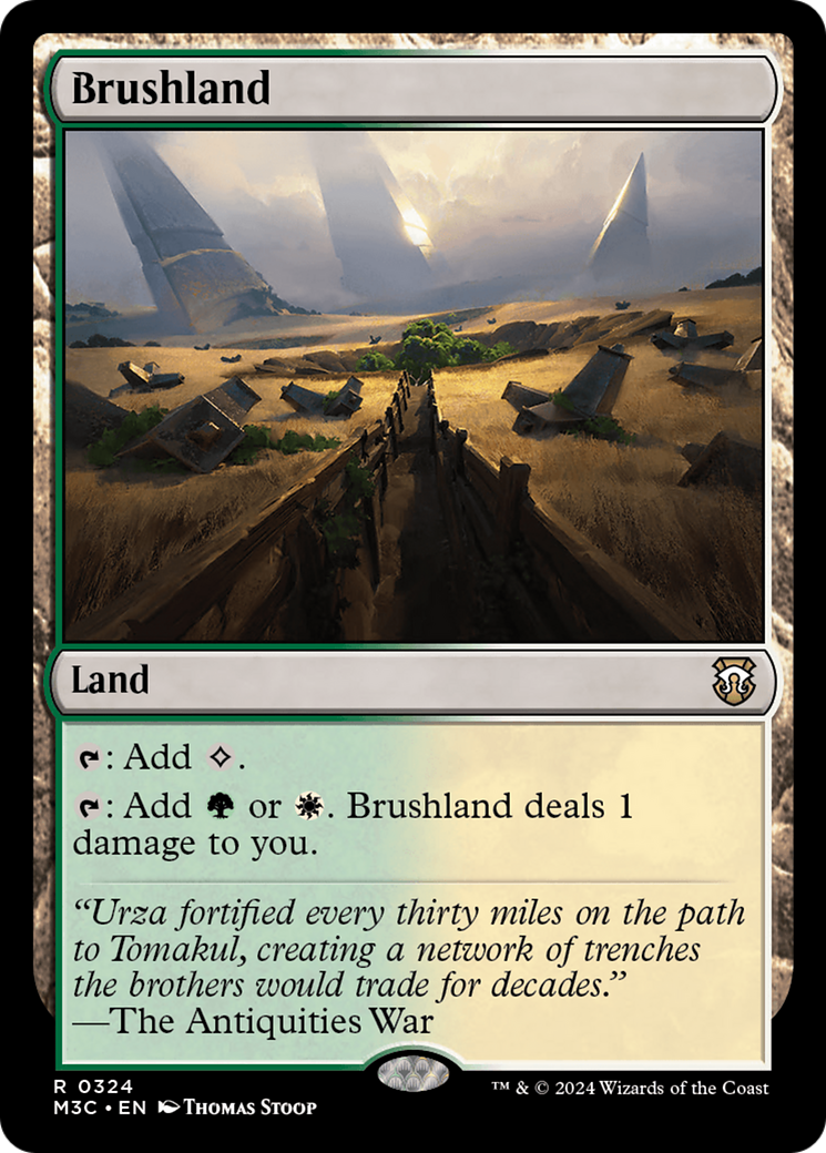 Brushland (Ripple Foil) [Modern Horizons 3 Commander] | Exor Games Dartmouth