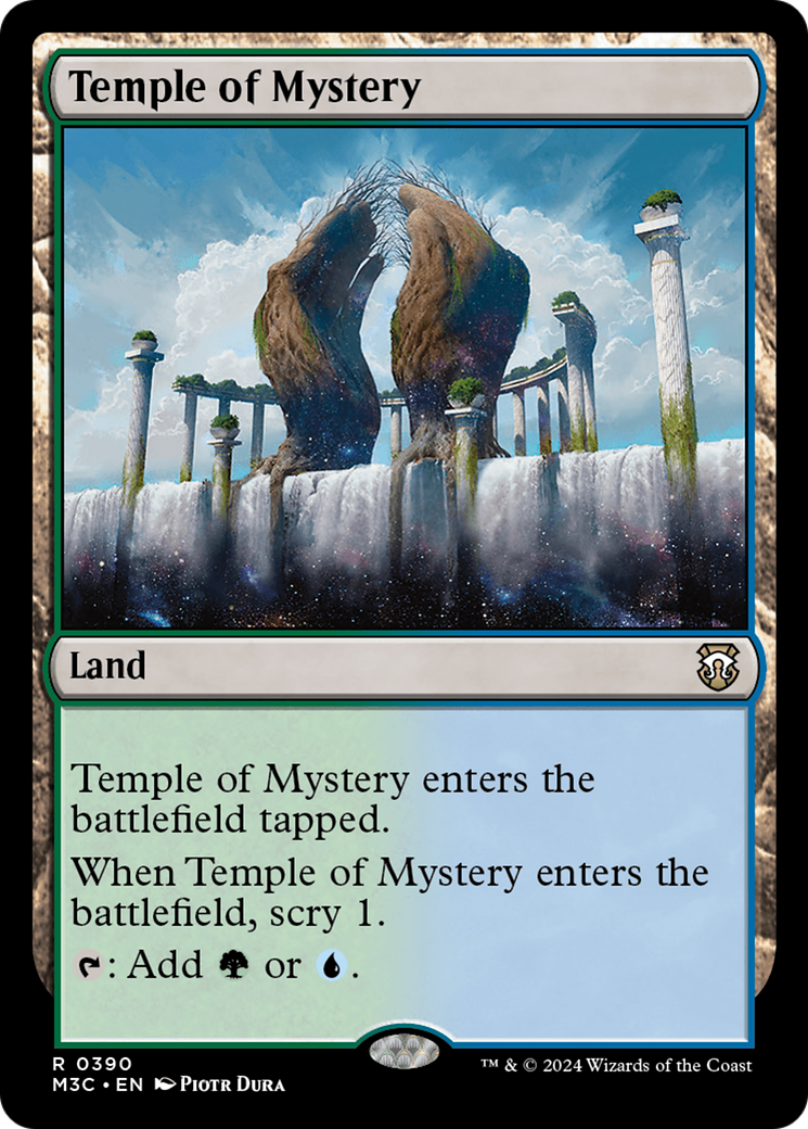 Temple of Mystery (Ripple Foil) [Modern Horizons 3 Commander] | Exor Games Dartmouth