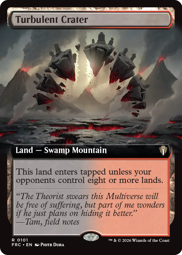 Turbulent Crater (Extended Art) [Reality Fracture Commander] | Exor Games Dartmouth