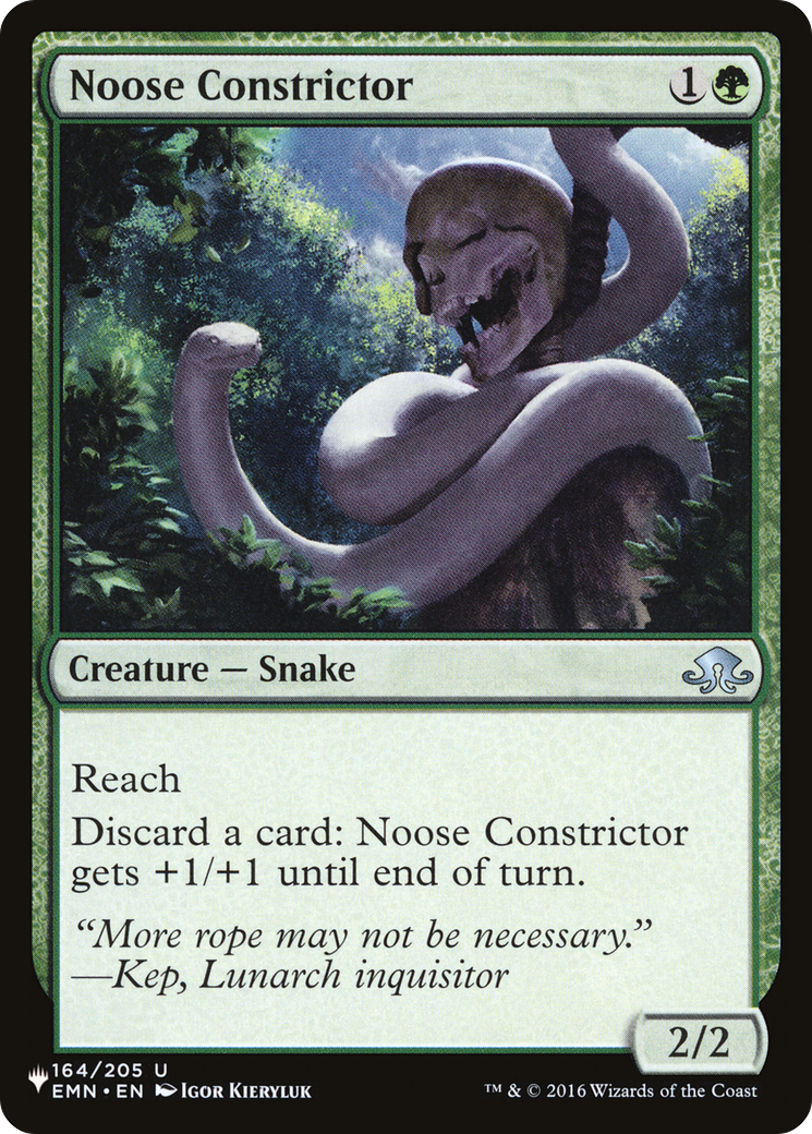 Noose Constrictor [The List Reprints] | Exor Games Dartmouth