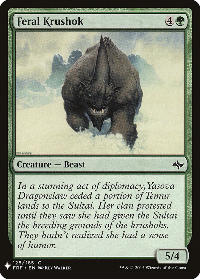 Feral Krushok [Mystery Booster] | Exor Games Dartmouth