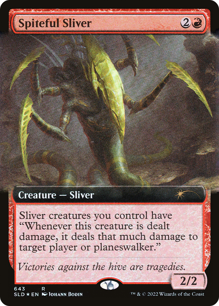 Spiteful Sliver (Extended Art) [Secret Lair Drop Promos] | Exor Games Dartmouth