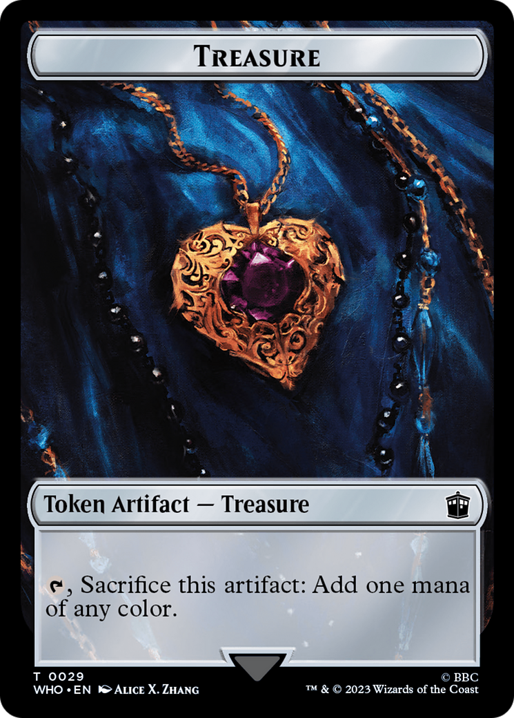 Warrior // Treasure (0029) Double-Sided Token [Doctor Who Tokens] | Exor Games Dartmouth