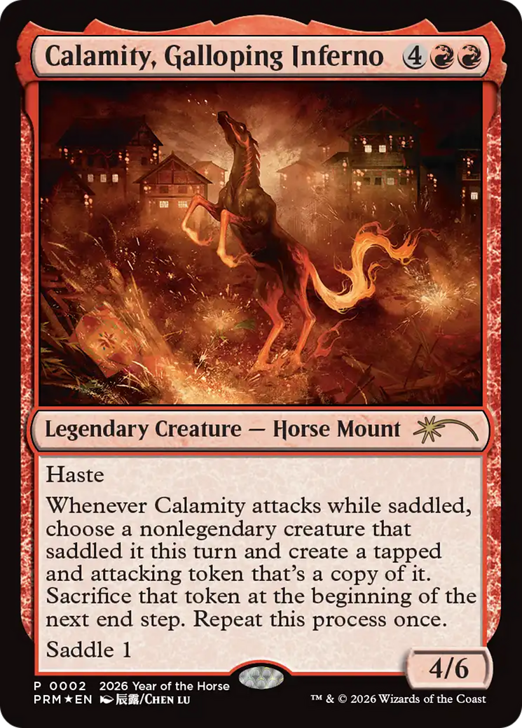 Calamity, Galloping Inferno (Year of the Horse 2026) [Standard Showdown Promos] | Exor Games Dartmouth