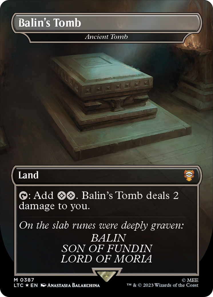 Balin's Tomb - Ancient Tomb (Surge Foil Realms and Relics) [The Lord of the Rings: Tales of Middle-Earth Commander] | Exor Games Dartmouth