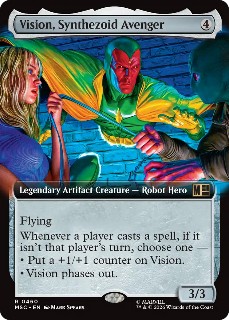 Vision, Synthezoid Avenger (Extended Art) [Marvel Super Heroes Commander] | Exor Games Dartmouth