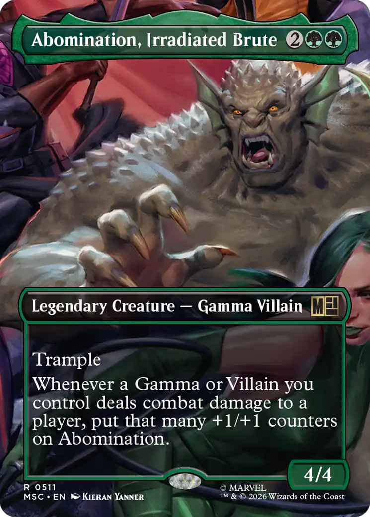 Abomination, Irradiated Brute (Borderless) [Marvel Super Heroes Commander] | Exor Games Dartmouth