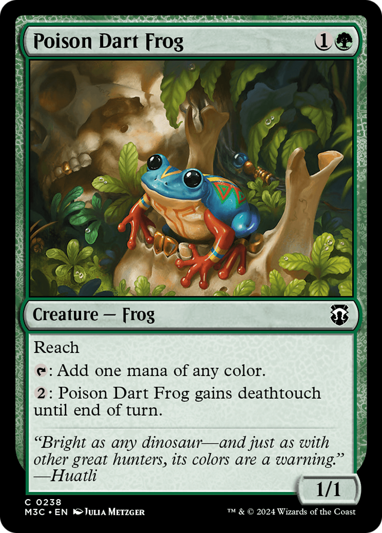 Poison Dart Frog (Ripple Foil) [Modern Horizons 3 Commander] | Exor Games Dartmouth