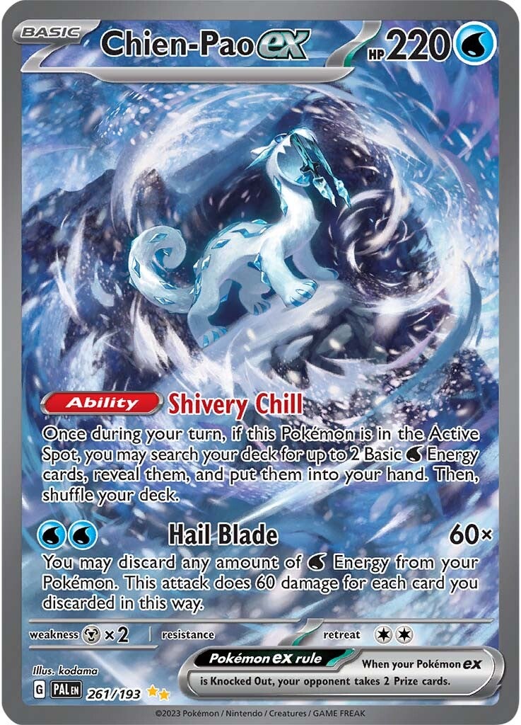 Chien-Pao ex (261/193) [Scarlet & Violet: Paldea Evolved] | Exor Games Dartmouth