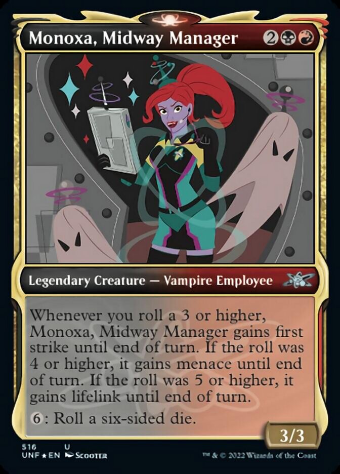 Monoxa, Midway Manager (Showcase) (Galaxy Foil) [Unfinity] | Exor Games Dartmouth