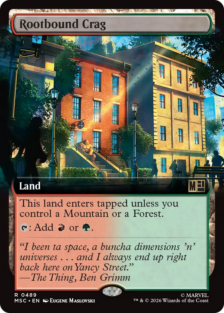 Rootbound Crag (Extended Art) [Marvel Super Heroes Commander] | Exor Games Dartmouth