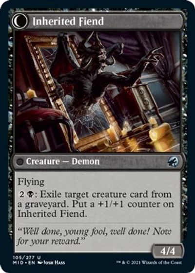 Heirloom Mirror // Inherited Fiend [Innistrad: Midnight Hunt] | Exor Games Dartmouth