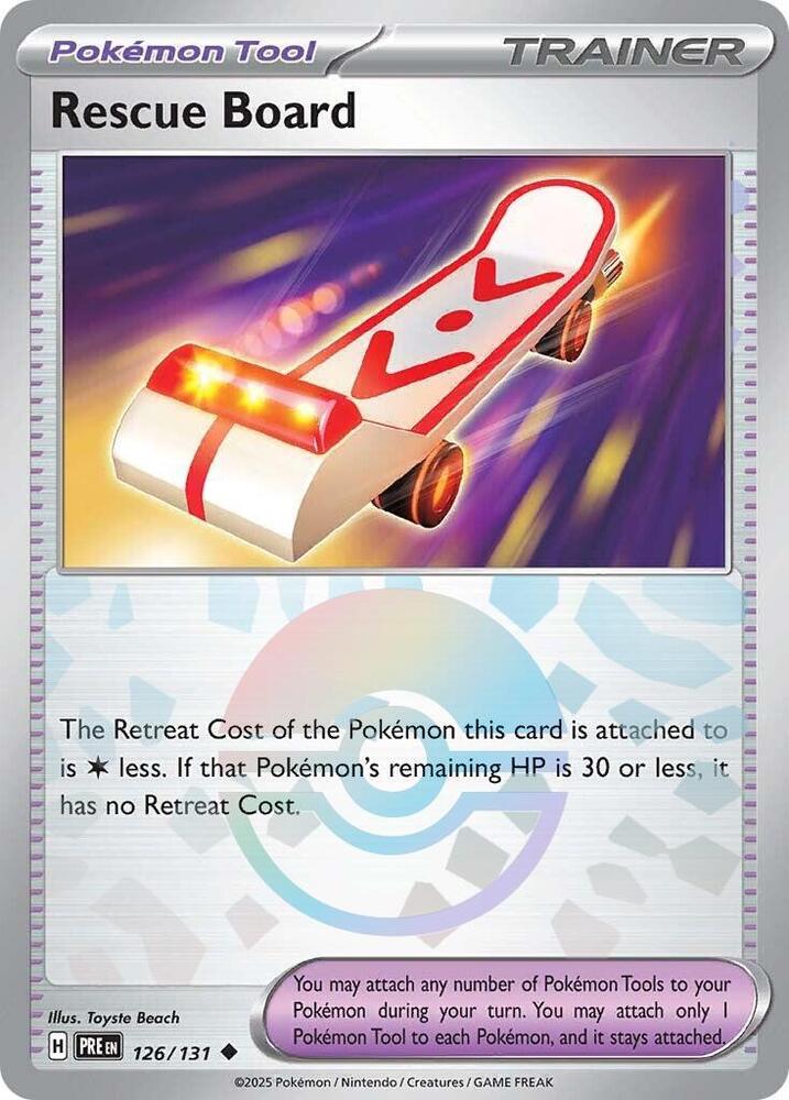 Rescue Board (126/131) (Poke Ball Pattern) [Scarlet & Violet: Prismatic Evolutions] | Exor Games Dartmouth
