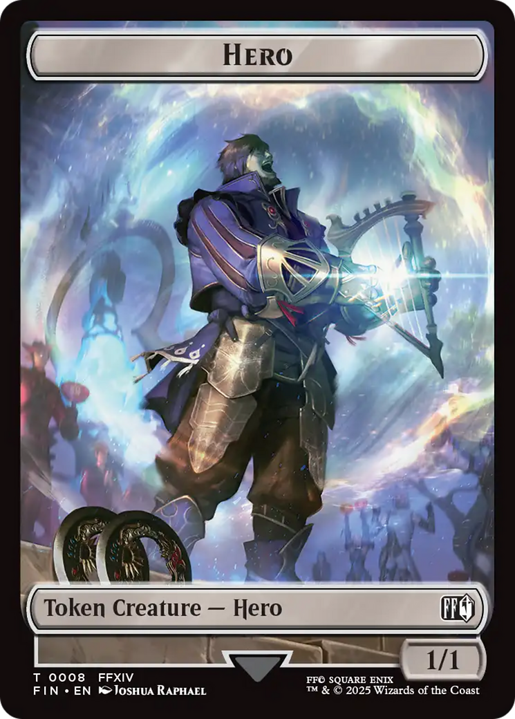 Hero (0008) // Treasure Double-Sided Token [FINAL FANTASY Tokens] | Exor Games Dartmouth