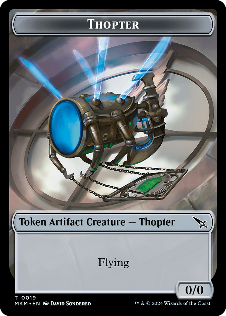 Thopter (0020) // Thopter (0019) Double-Sided Token [Murders at Karlov Manor Tokens] | Exor Games Dartmouth
