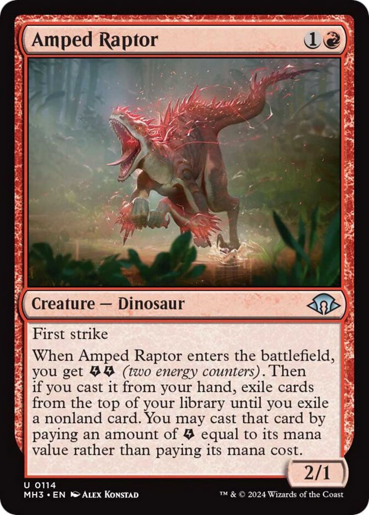 Amped Raptor [Modern Horizons 3] | Exor Games Dartmouth