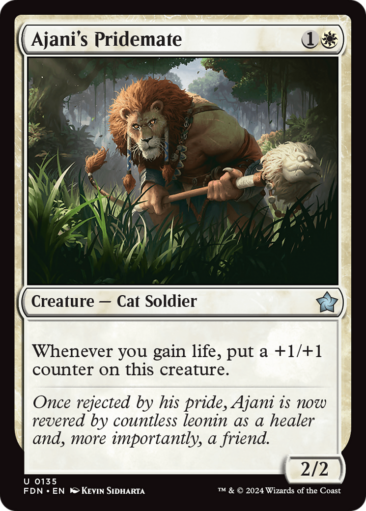 Ajani's Pridemate [Foundations] | Exor Games Dartmouth