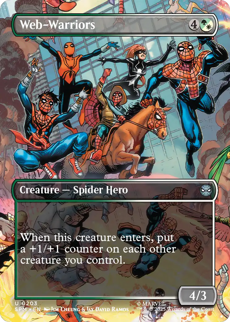 Web-Warriors (Borderless) [Marvel's Spider-Man] | Exor Games Dartmouth