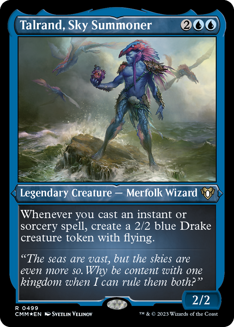 Talrand, Sky Summoner (Foil Etched) [Commander Masters] | Exor Games Dartmouth