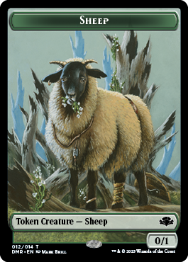 Insect // Sheep Double-Sided Token [Dominaria Remastered Tokens] | Exor Games Dartmouth