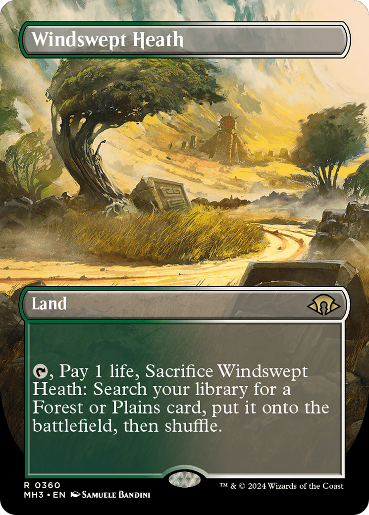 Windswept Heath (Borderless) [Modern Horizons 3] | Exor Games Dartmouth