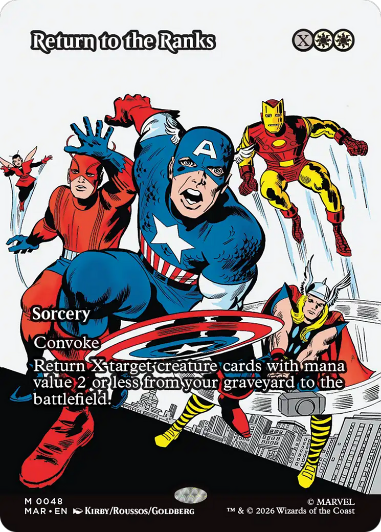 Return to the Ranks (Borderless) [Marvel Universe: Eternal-Legal] | Exor Games Dartmouth