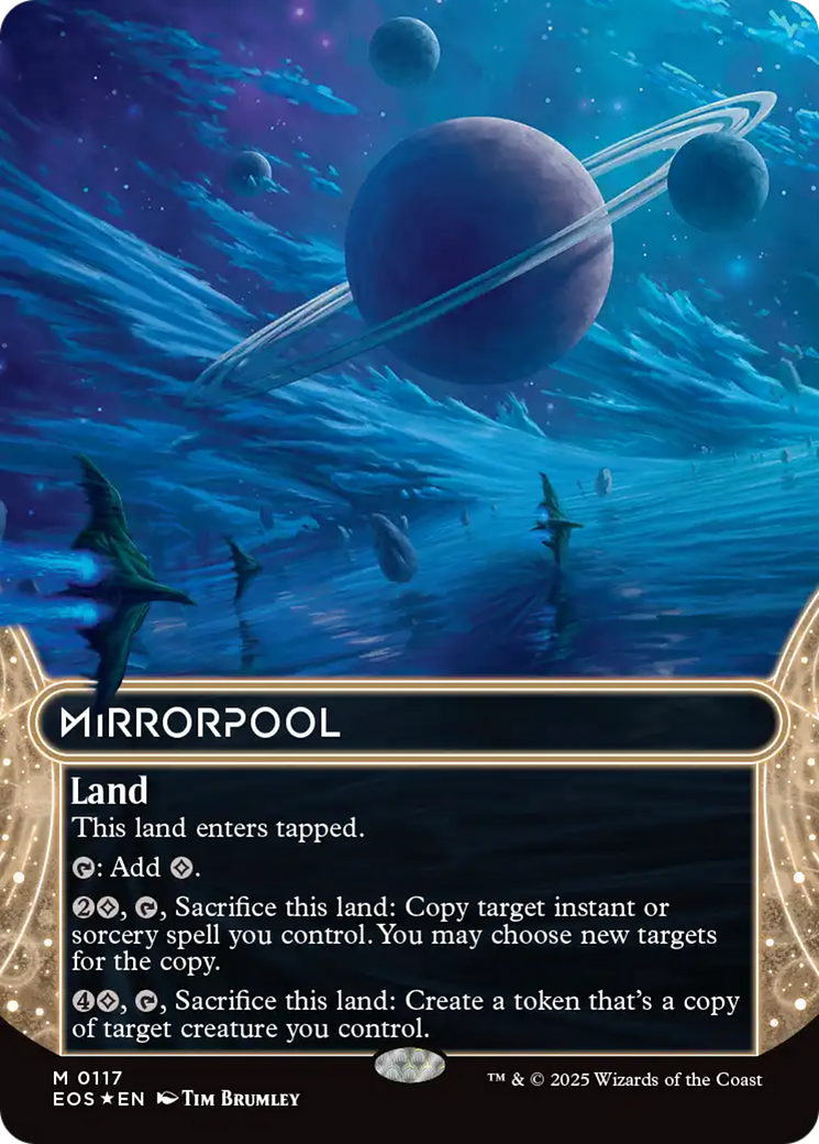 Mirrorpool (0117) (Borderless) (Galaxy Foil) [Edge of Eternities: Stellar Sights] | Exor Games Dartmouth