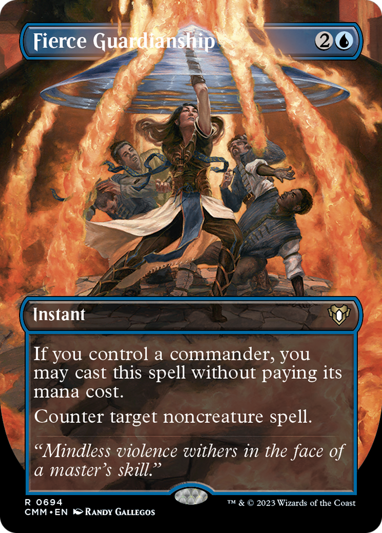 Fierce Guardianship (Borderless Alternate Art) [Commander Masters] | Exor Games Dartmouth