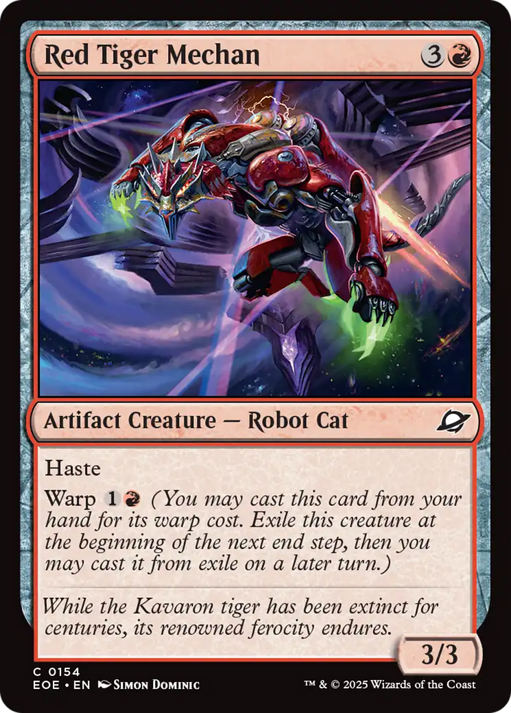 Red Tiger Mechan [Edge of Eternities] | Exor Games Dartmouth