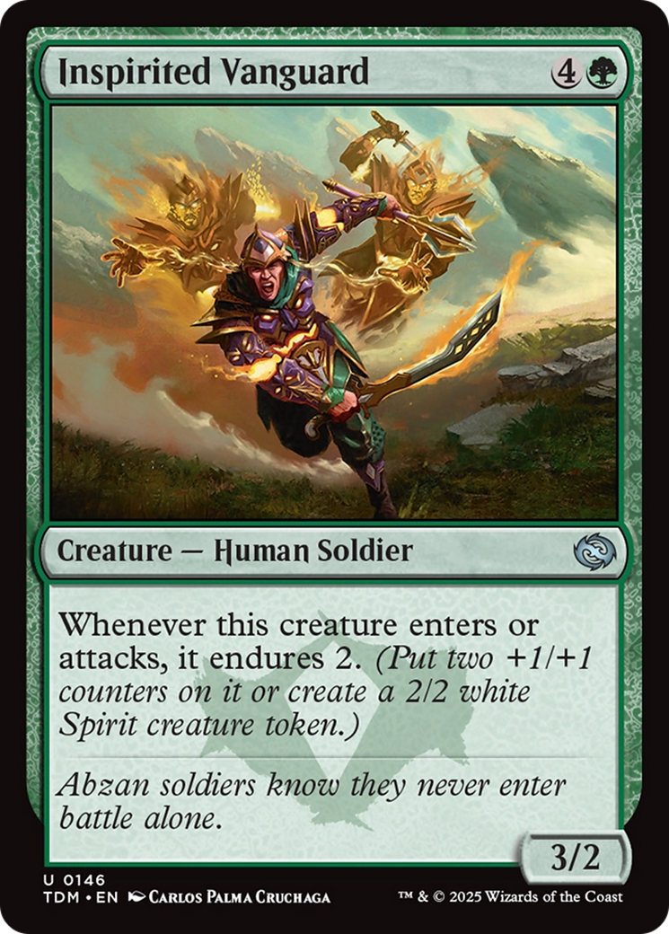 Inspirited Vanguard [Tarkir: Dragonstorm] | Exor Games Dartmouth