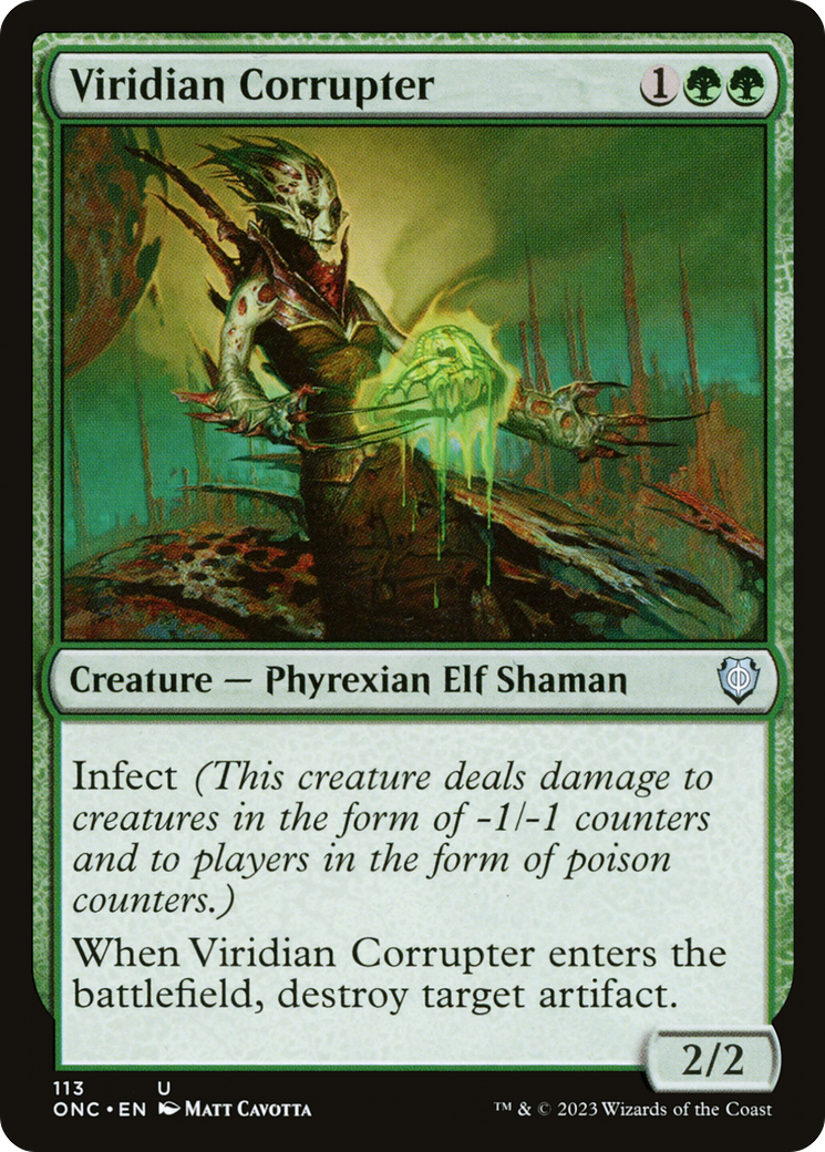 Viridian Corrupter [Phyrexia: All Will Be One Commander] | Exor Games Dartmouth