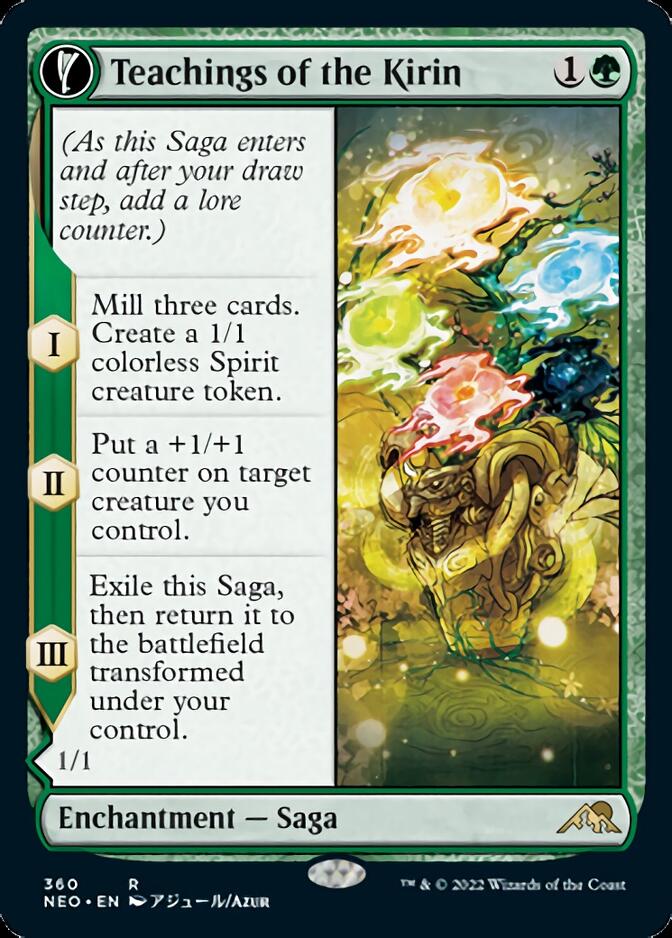 Teachings of the Kirin // Kirin-Touched Orochi (Showcase Soft Glow) [Kamigawa: Neon Dynasty] | Exor Games Dartmouth