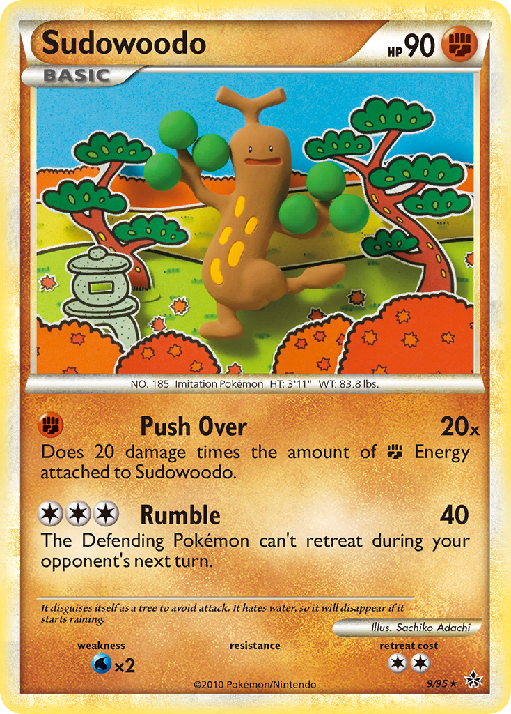 Sudowoodo (9/95) [HeartGold & SoulSilver: Unleashed] | Exor Games Dartmouth