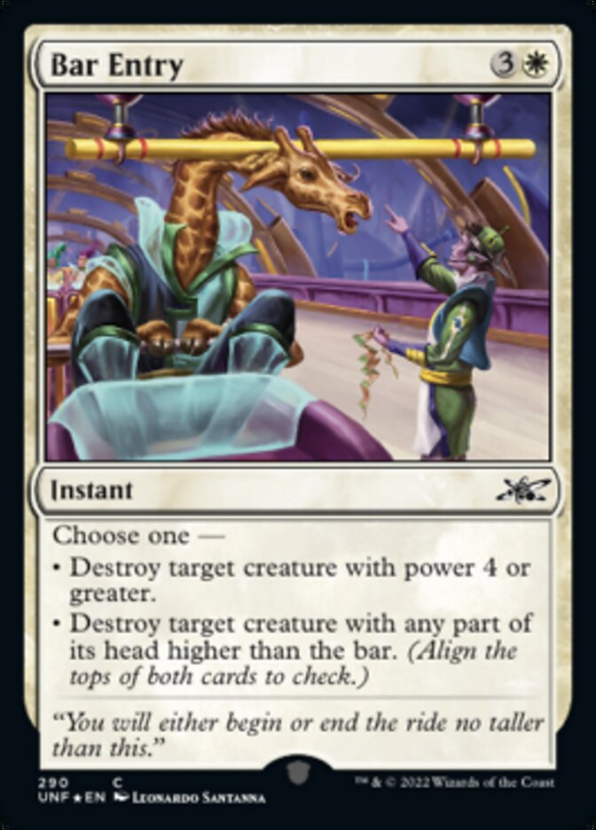 Bar Entry (Galaxy Foil) [Unfinity] | Exor Games Dartmouth