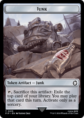 Robot // Junk Double-Sided Token [Fallout Tokens] | Exor Games Dartmouth