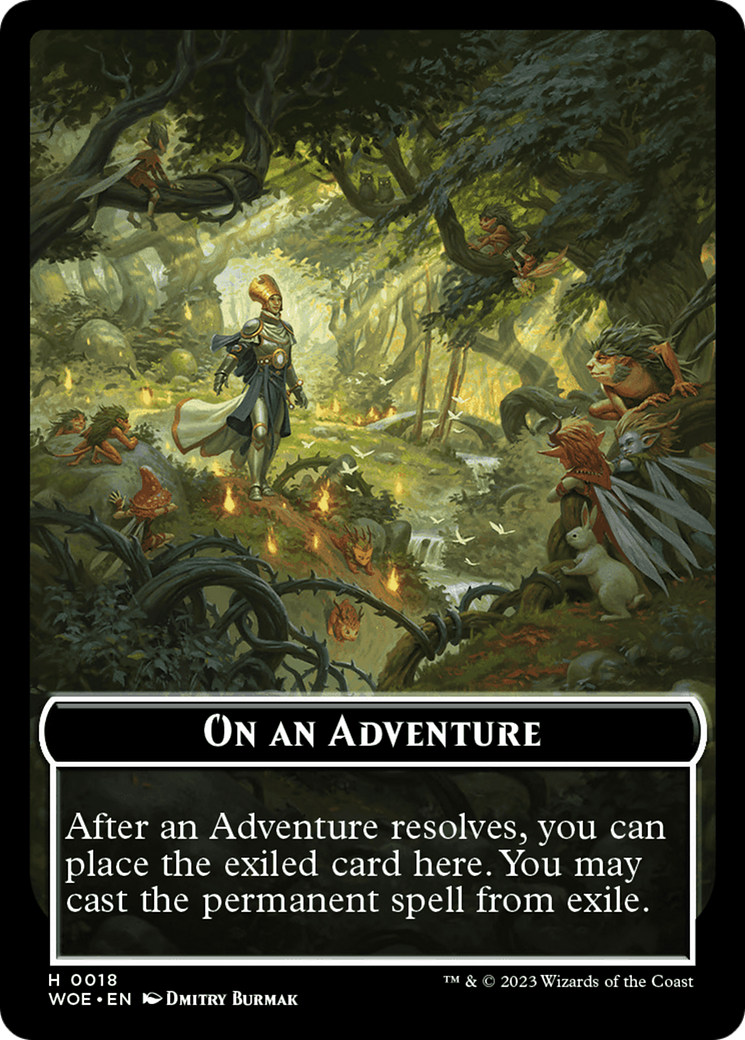 On an Adventure Emblem [Wilds of Eldraine Tokens] | Exor Games Dartmouth